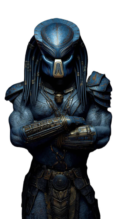 Predator King Yautja Vinyl Car Decal Sticker – Waterproof & UV-Resistant 