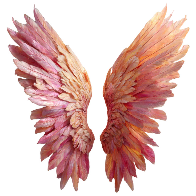 Angel Wings V10 Vinyl Car Decal Sticker – Waterproof & UV-Resistant 