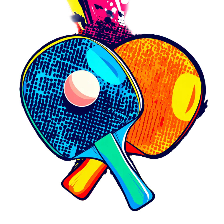 Pop Art Paddles Vinyl Car Decal Sticker – Waterproof & UV-Resistant 
