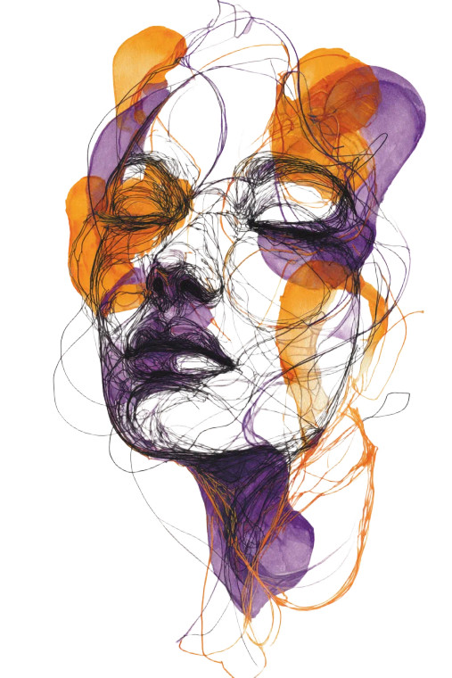 Surreal Woman'S Face Vinyl Car Decal Sticker – Waterproof & UV-Resistant 