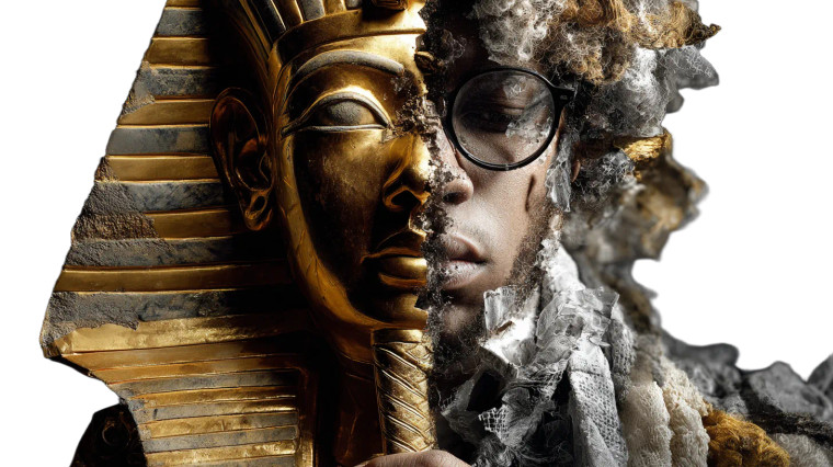 Pharaoh And Modern Vinyl Car Decal Sticker – Waterproof & UV-Resistant 