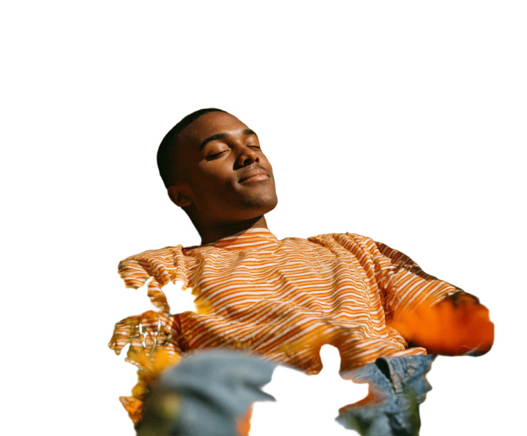 Relaxed Young Man V4 Vinyl Car Decal Sticker – Waterproof & UV-Resistant 