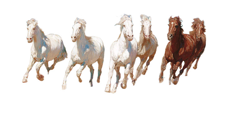 Galloping Horses Beach Vinyl Car Decal Sticker – Waterproof & UV-Resistant 