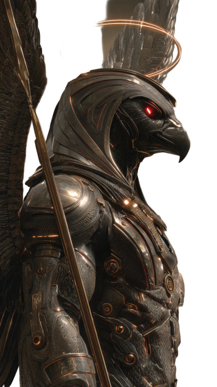 Cybernetic Horus Vinyl Car Decal Sticker – Waterproof & UV-Resistant 