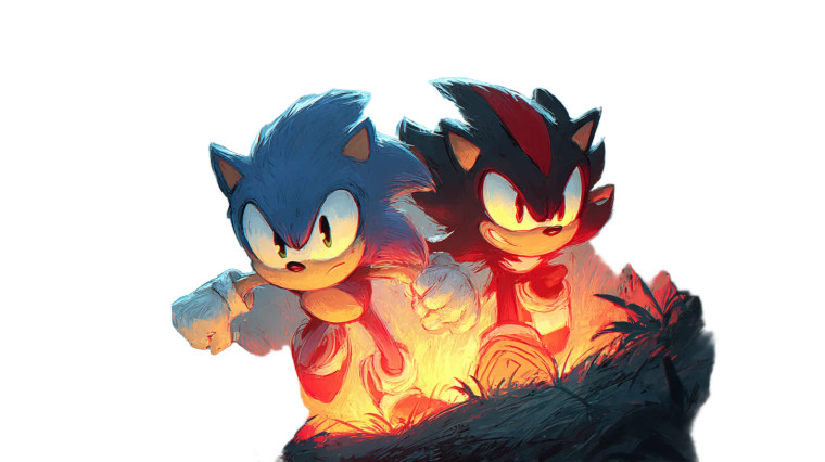 Sonic Vs. Shadow V2 Vinyl Car Decal Sticker – Waterproof & UV-Resistant 