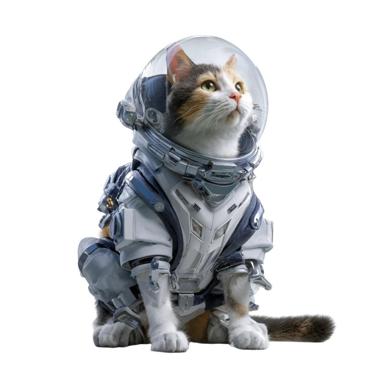 Space Cat V26 Vinyl Car Decal Sticker – Waterproof & UV-Resistant 