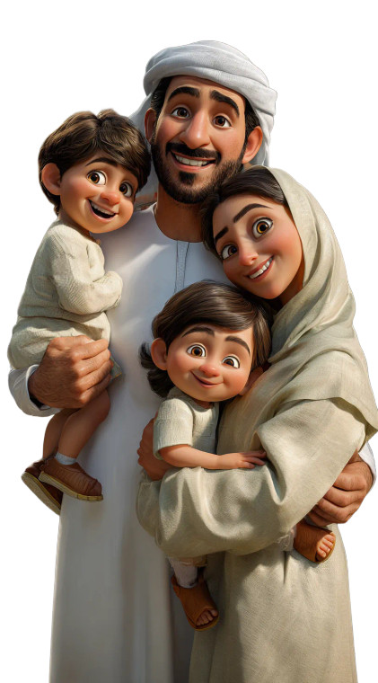 Smiling Emirati Family Vinyl Car Decal Sticker – Waterproof & UV-Resistant  Smiling Emirati Family Vinyl Car Decal Sticker – Waterproof & UV-Resistant