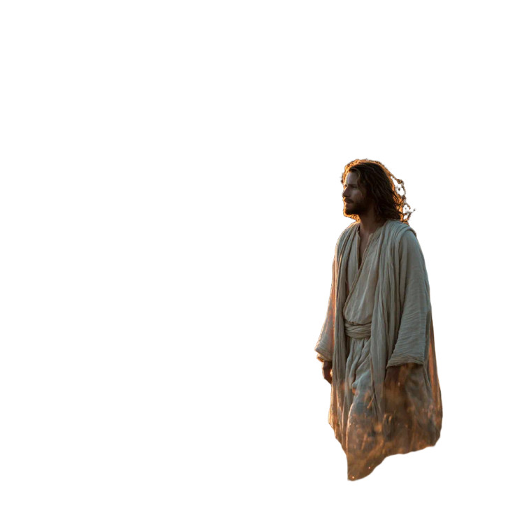 Walking Jesus Vinyl Car Decal Sticker – Waterproof & UV-Resistant 