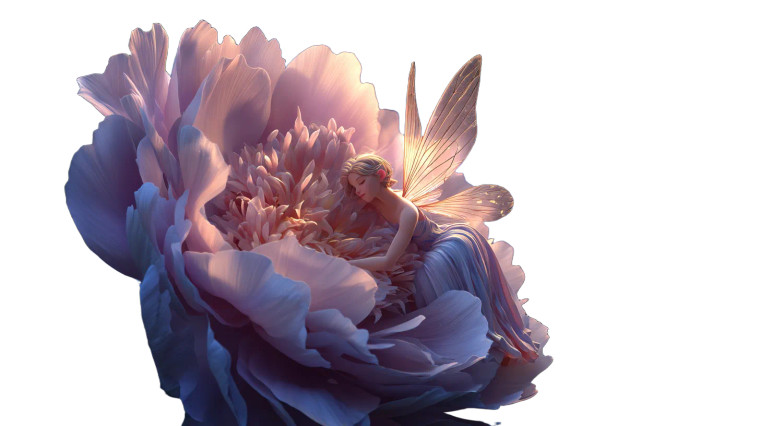 Ethereal Fairy Sleep Vinyl Car Decal Sticker – Waterproof & UV-Resistant 