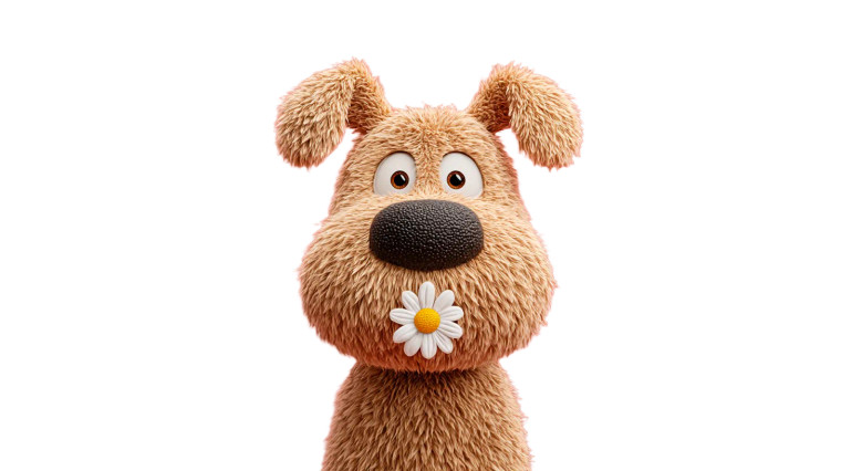 Dog Sniffing Daisy Vinyl Car Decal Sticker – Waterproof & UV-Resistant 