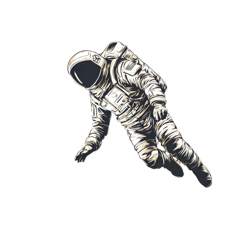 Astronaut Black Hole Vinyl Car Decal Sticker – Waterproof & UV-Resistant 