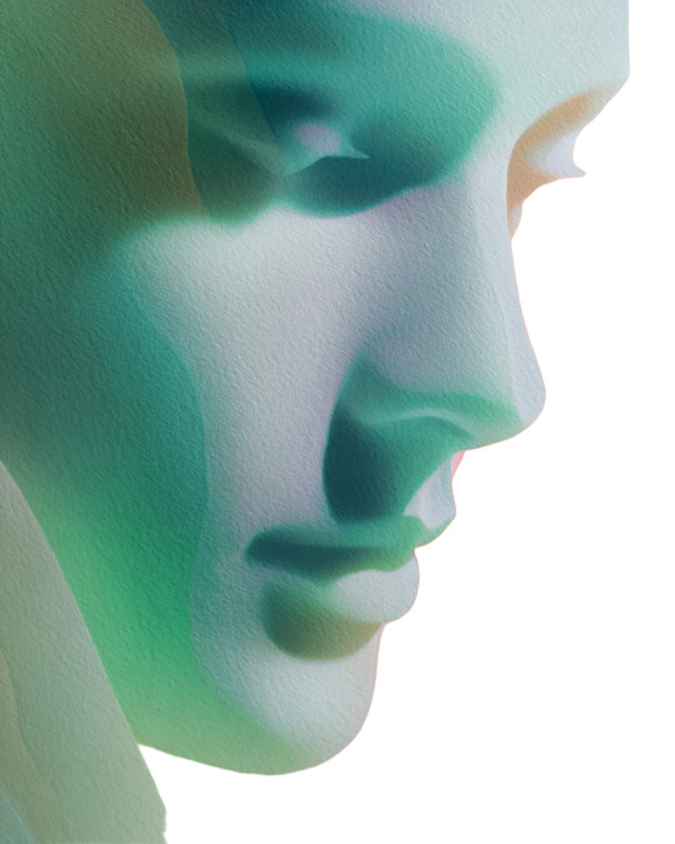 Abstract Portrait V10 Vinyl Car Decal Sticker – Waterproof & UV-Resistant 