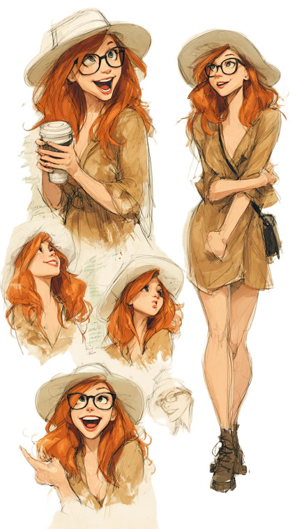 Hipster Woman Selfie Vinyl Car Decal Sticker – Waterproof & UV-Resistant 