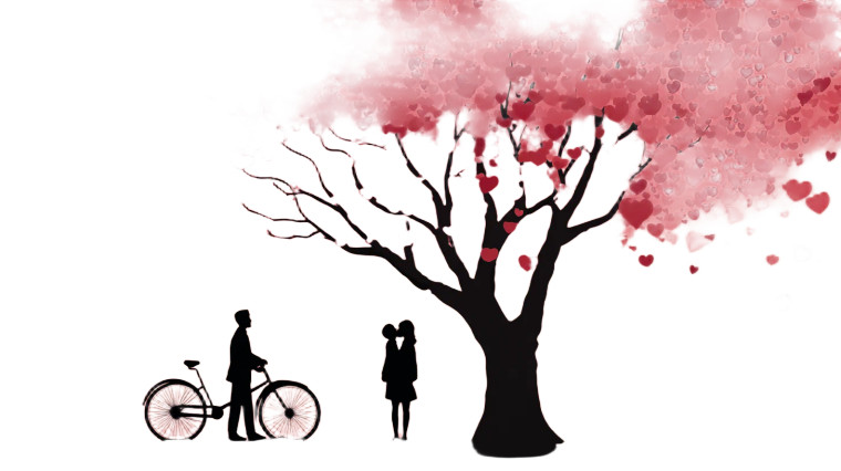 Romantic Couple Kissing V4 Vinyl Car Decal Sticker – Waterproof & UV-Resistant 