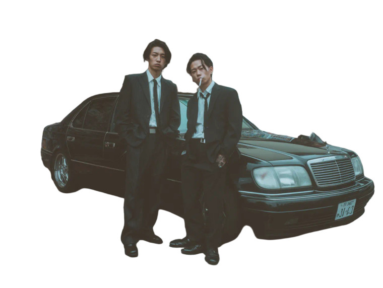 Modern Yakuza Men Vinyl Car Decal Sticker – Waterproof & UV-Resistant 