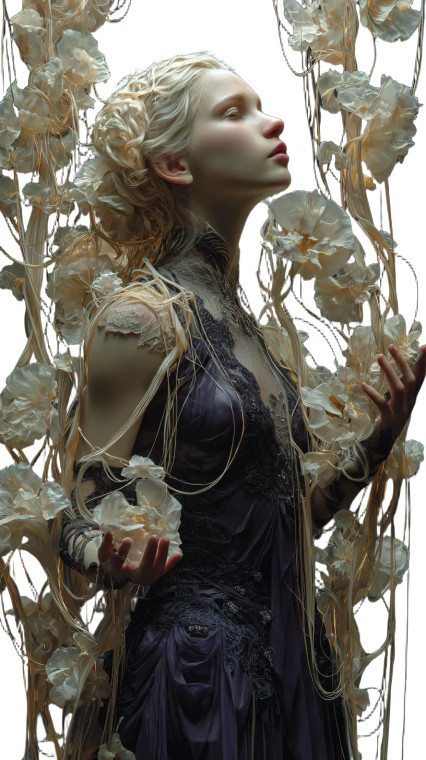 Gothic Golden Sorceress Vinyl Car Decal Sticker – Waterproof & UV-Resistant 