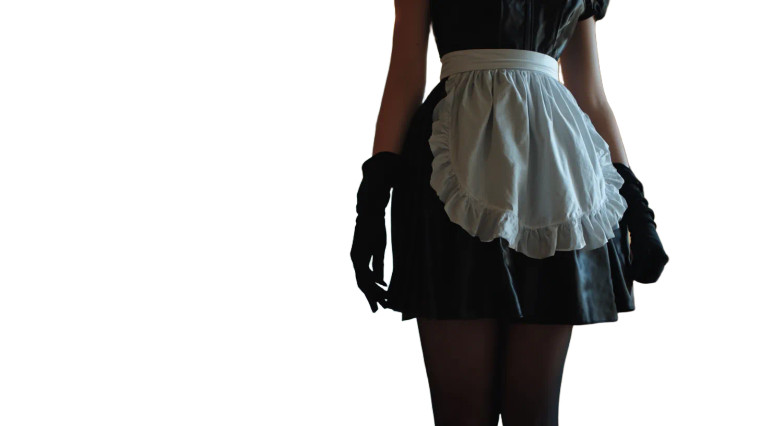 French Castle Maid Vinyl Car Decal Sticker – Waterproof & UV-Resistant 