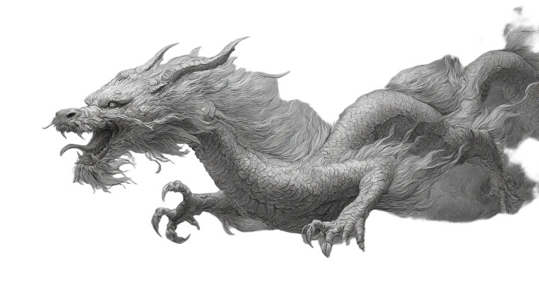 Majestic Chinese Dragon V15 Vinyl Car Decal Sticker – Waterproof & UV-Resistant 