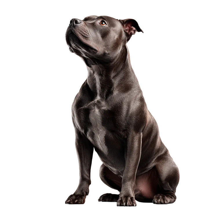 Staffordshire Terrier Silhouette Vinyl Car Decal Sticker – Waterproof & UV-Resistant 