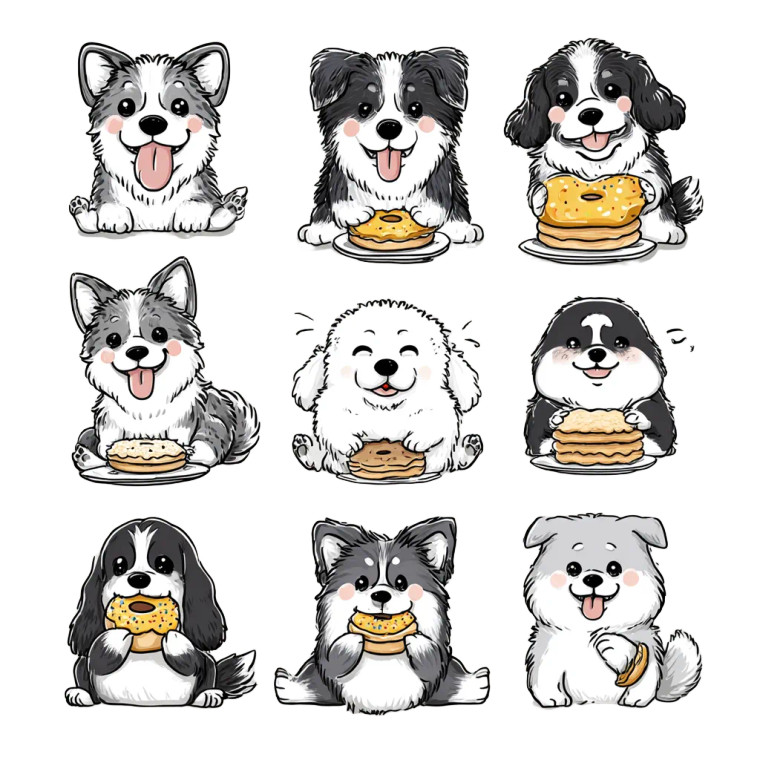 Cute Dog Stickers V3 Vinyl Car Decal Sticker – Waterproof & UV-Resistant 