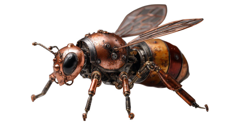 Mechanical Bumble Bee V2 Vinyl Car Decal Sticker – Waterproof & UV-Resistant 