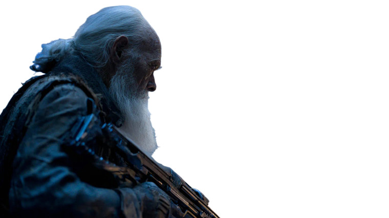 Weary Futuristic Soldier Vinyl Car Decal Sticker – Waterproof & UV-Resistant 