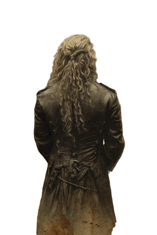 Blond Pirate Sketch Vinyl Car Decal Sticker – Waterproof & UV-Resistant 