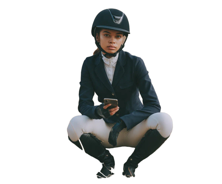 Equestrian Woman V2 Vinyl Car Decal Sticker – Waterproof & UV-Resistant 