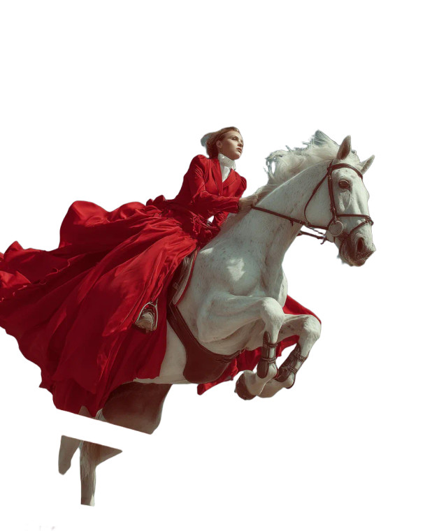 Equestrian Fantasy Leap Vinyl Car Decal Sticker – Waterproof & UV-Resistant 