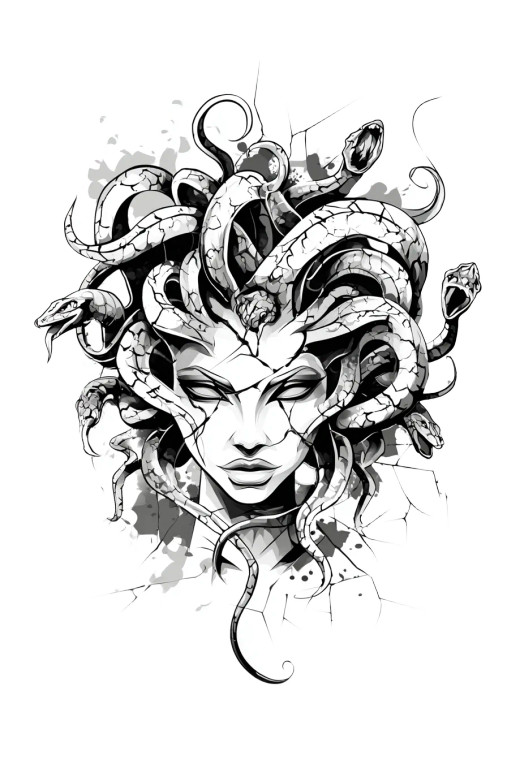 Medusa Head V2 Vinyl Car Decal Sticker – Waterproof & UV-Resistant 