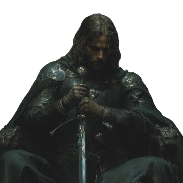 Aragorn On Throne Vinyl Car Decal Sticker – Waterproof & UV-Resistant 