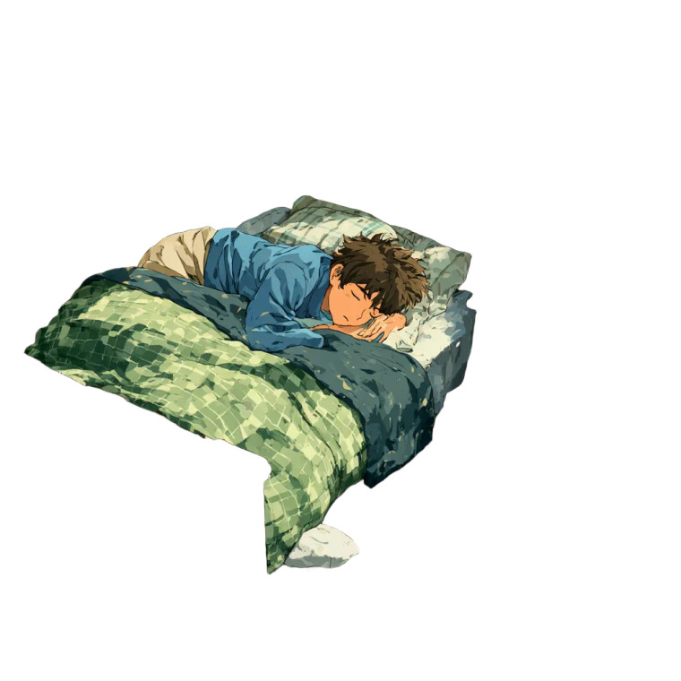 Sleeping Student V3 Vinyl Car Decal Sticker – Waterproof & UV-Resistant 