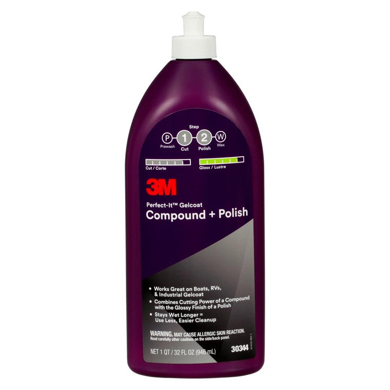 3M Marine Wax | Removes Fine Scratches, Restores High Gloss | 32oz Bottle