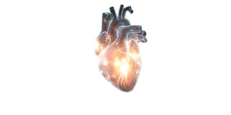 Glowing Heart Care Vinyl Car Decal Sticker – Waterproof & UV-Resistant 
