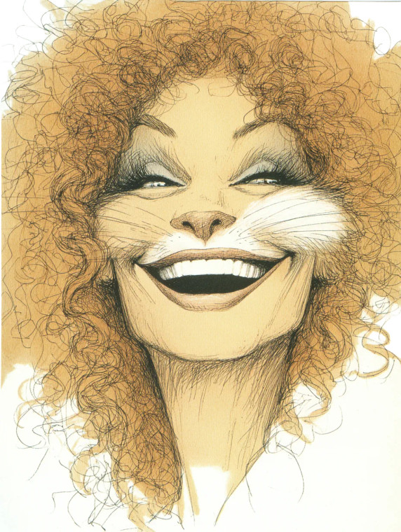 Dalida Cat Caricature Vinyl Car Decal Sticker – Waterproof & UV-Resistant 