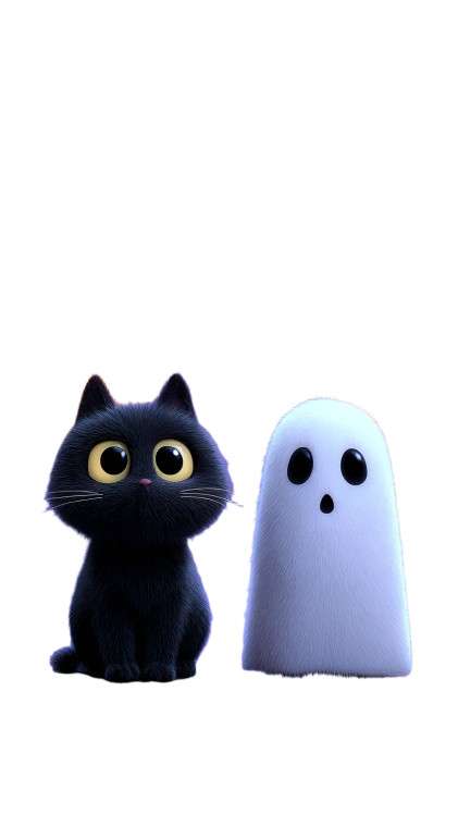 Happy Halloween Duo Vinyl Car Decal Sticker – Waterproof & UV-Resistant 