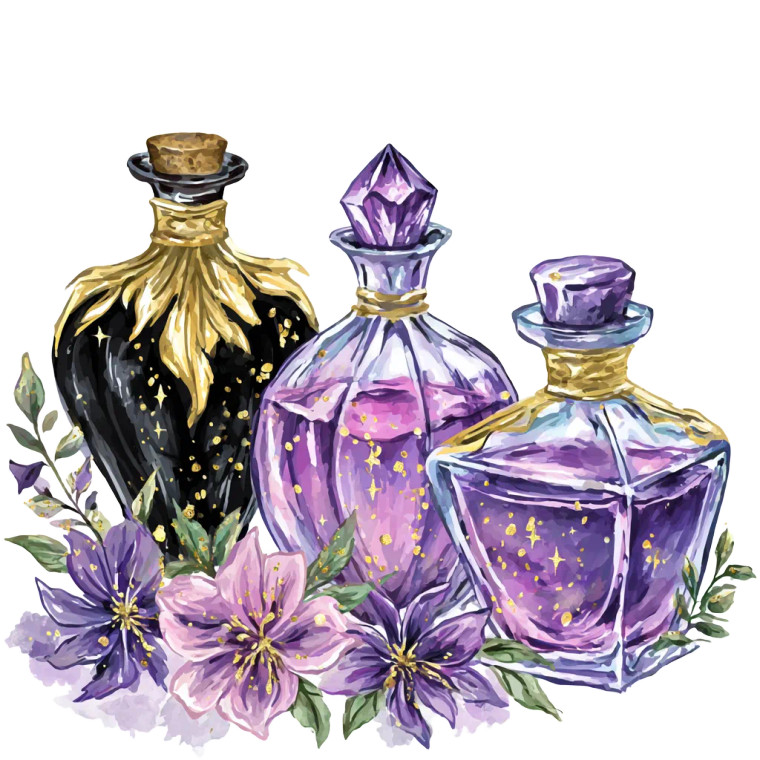 Magic Potion Bottles Vinyl Car Decal Sticker – Waterproof & UV-Resistant 