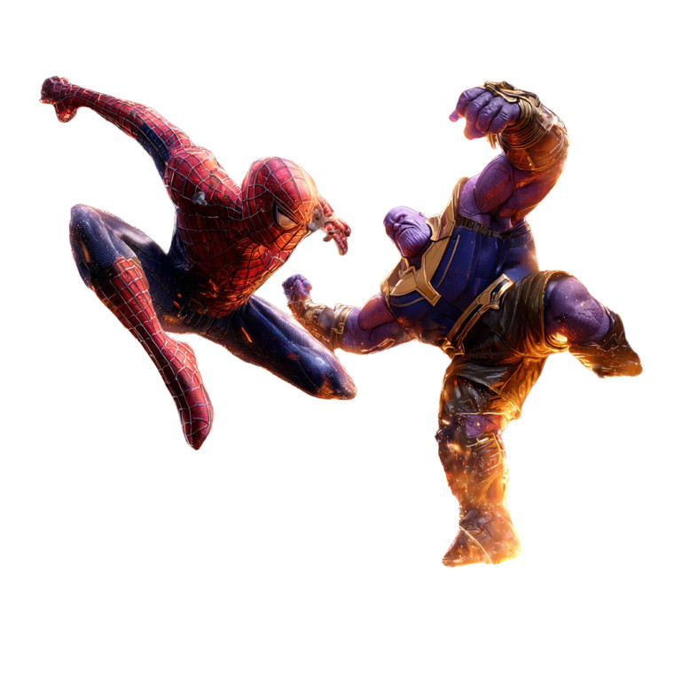 Spider-Man Vs Thanos Vinyl Car Decal Sticker – Waterproof & UV-Resistant 