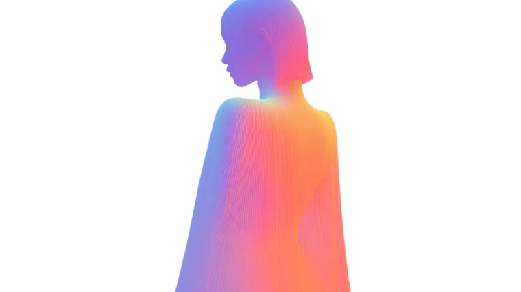 Ethereal Futuristic Silhouette Vinyl Car Decal Sticker – Waterproof & UV-Resistant 