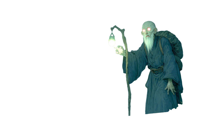 Horrifying Old Man Vinyl Car Decal Sticker – Waterproof & UV-Resistant 