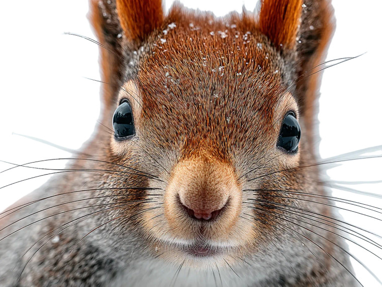 Red Squirrel Portrait Vinyl Car Decal Sticker – Waterproof & UV-Resistant 