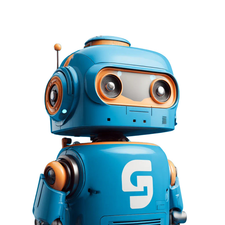 Grantbot Mascot Vinyl Car Decal Sticker – Waterproof & UV-Resistant 