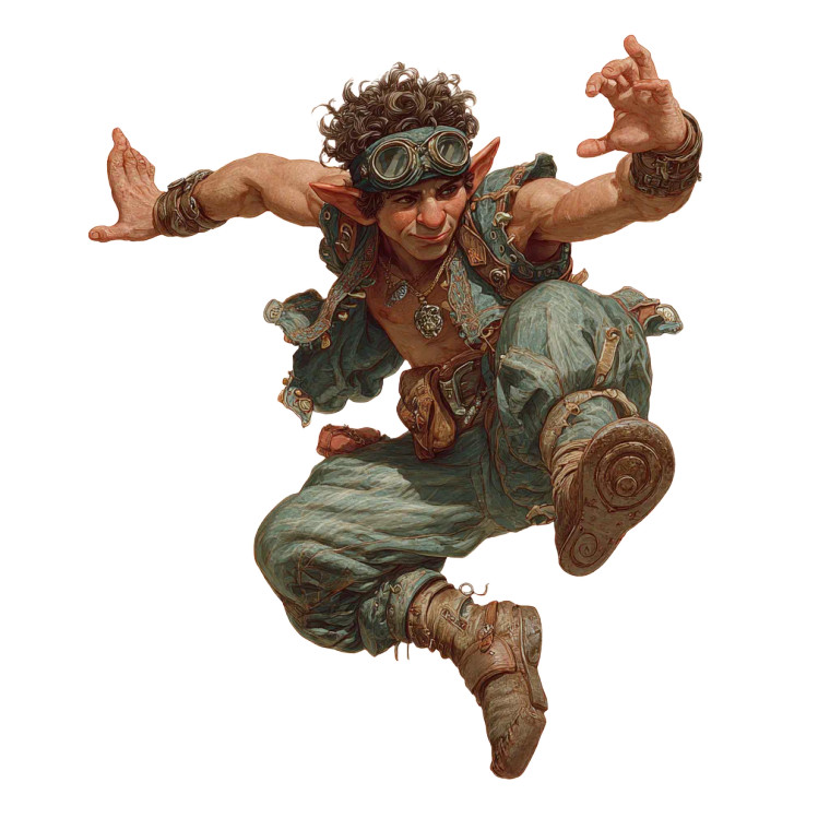 Halfling Acrobat Vinyl Car Decal Sticker – Waterproof & UV-Resistant 