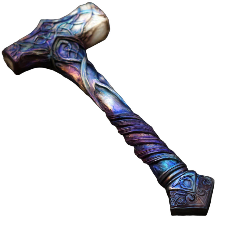 Divine Light Hammer Vinyl Car Decal Sticker – Waterproof & UV-Resistant 6.826666666666667"