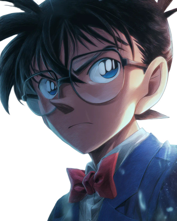 Detective Conan Portrait Vinyl Car Decal Sticker – Waterproof & UV-Resistant 4.0"
