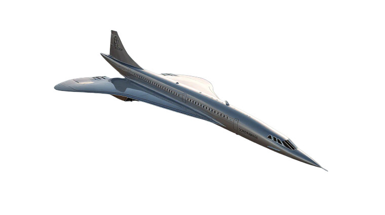 Future Concorde Plane Vinyl Car Decal Sticker – Waterproof & UV-Resistant 2.72"