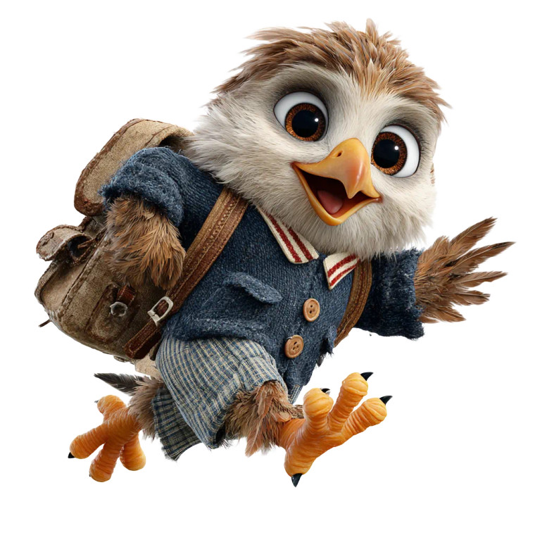 Happy School Eagle V2 Vinyl Car Decal Sticker – Waterproof & UV-Resistant 6.826666666666667"