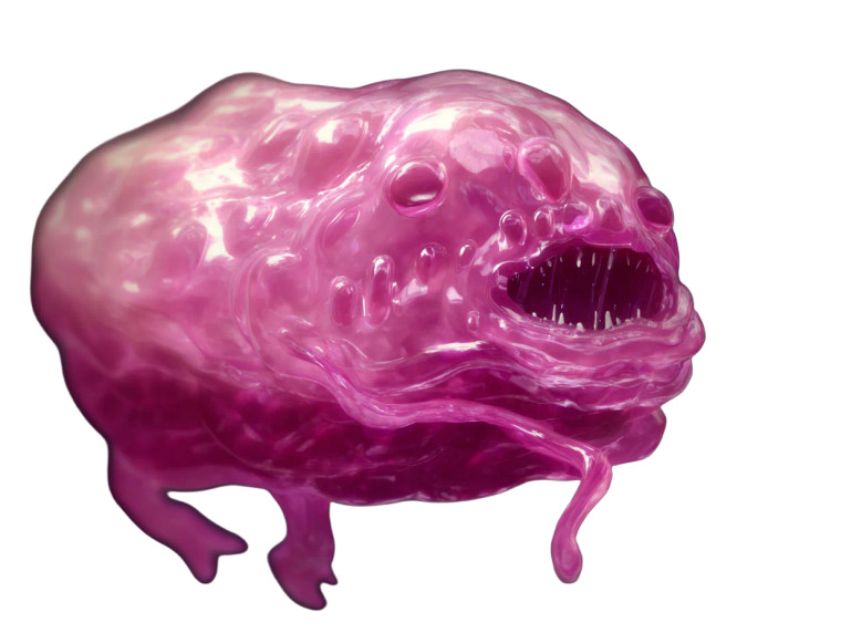 Blob Monster Vinyl Car Decal Sticker – Waterproof & UV-Resistant 