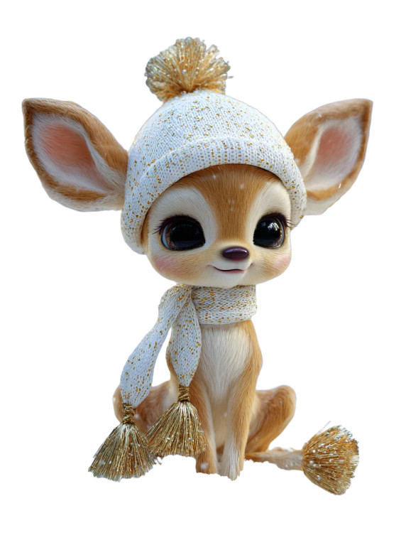 Deer In Winter Vinyl Car Decal Sticker – Waterproof & UV-Resistant 4.1066666666666665"