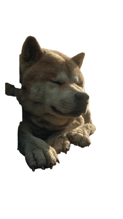 Giant Shiba Inu V2 Vinyl Car Decal Sticker – Waterproof & UV-Resistant 9.706666666666667"